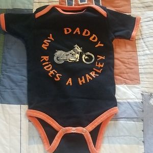 Harley Davidson onesies 9m